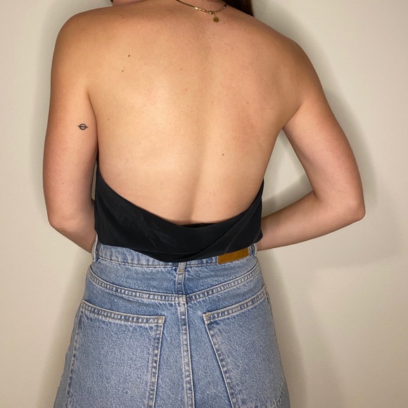 Cowl Neck Backless Top - Picture 2 of 4